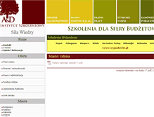 Tablet Screenshot of gdynia.szkolenia-budzetowe.pl
